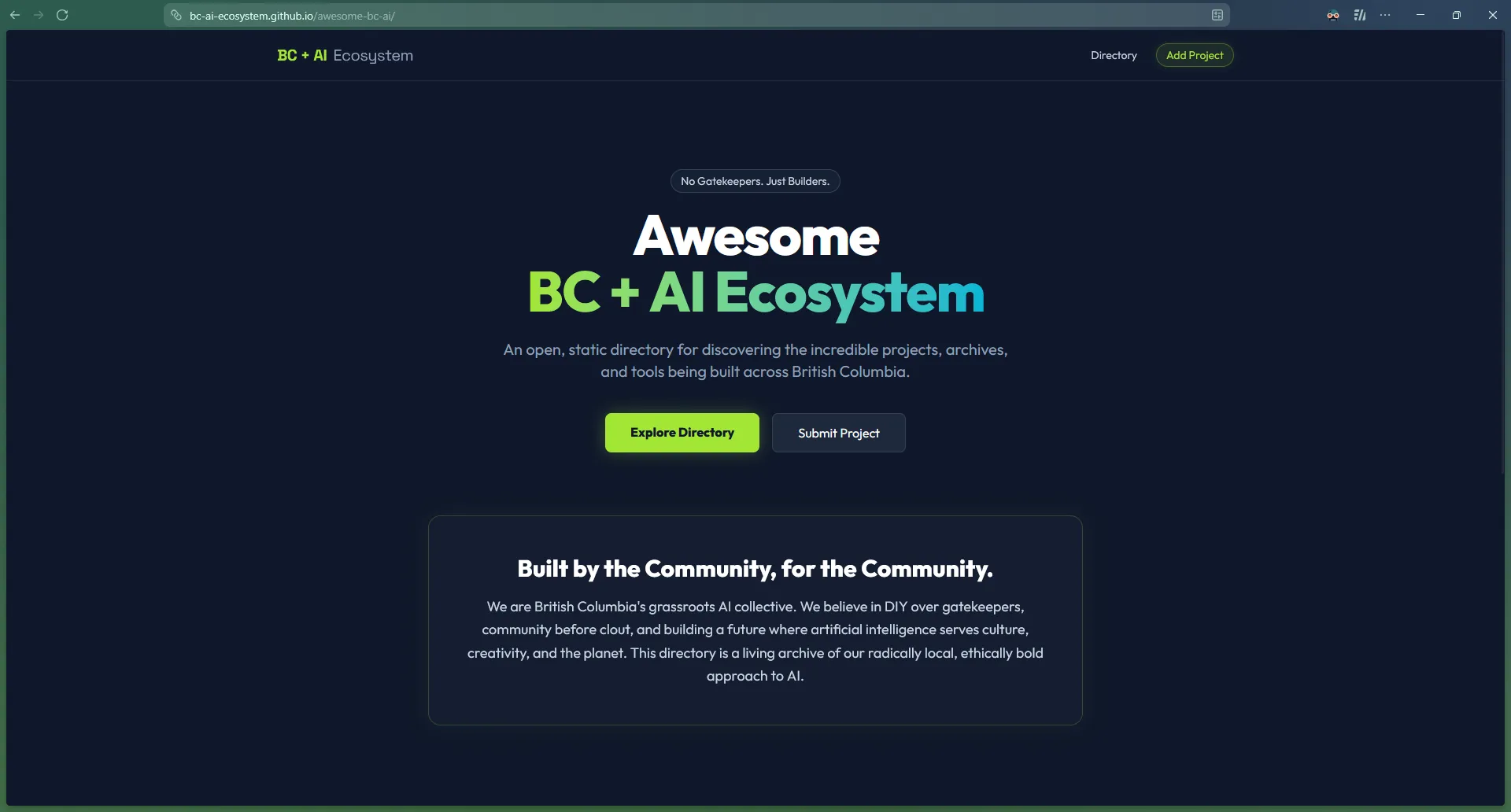 Awesome BC + AI